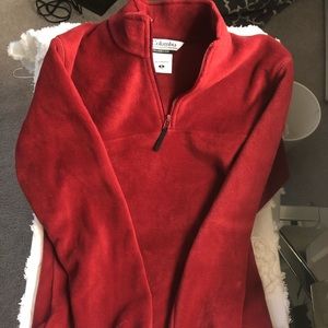 Red soft Columbia sweater